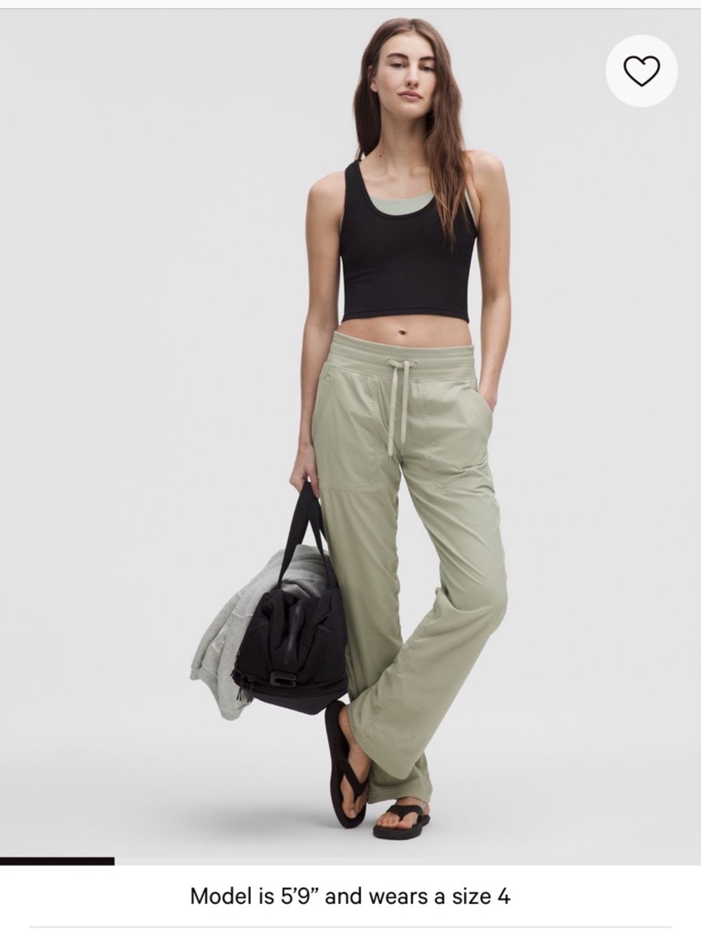 lululemon athletica Sage Green Relaxed Drawstring Track Pants